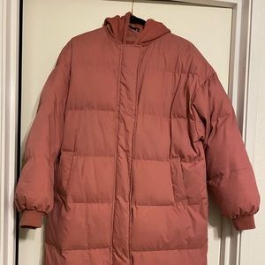Pink padded coat
